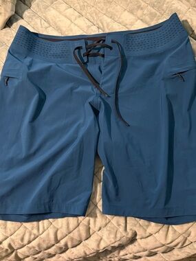 Lululemon Men's Board Shorts in Deep Blue with Secure Drawstring